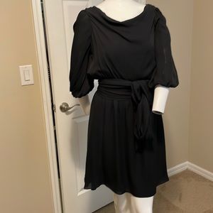 ALICE+OLIVIA Fit Flare Balloon Sleeve Above Knee Flounce Skirt A-Line Dress M